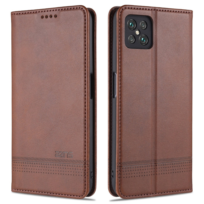 AZNS Estuche de cuero con tapa horizontal con textura de becerro magnético con ranuras para tarjetas y soporte y billetera, For Xiaomi Poco M3, For Xiaomi Redmi Note 9, For Oppo A73(4G)2020, For Oppo F17, For Oppo A92s
