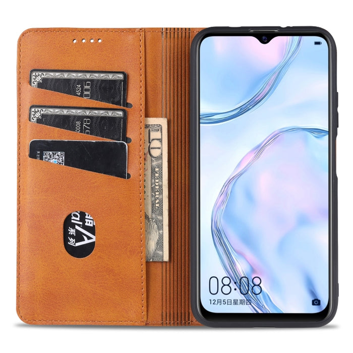 AZNS Estuche de cuero con tapa horizontal con textura de becerro magnético con ranuras para tarjetas y soporte y billetera, For Xiaomi Poco M3, For Xiaomi Redmi Note 9, For Oppo A73(4G)2020, For Oppo F17, For Oppo A92s