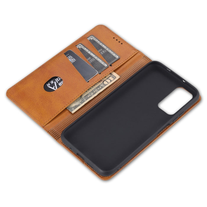 AZNS Estuche de cuero con tapa horizontal con textura de becerro magnético con ranuras para tarjetas y soporte y billetera, For Xiaomi Poco M3, For Xiaomi Redmi Note 9, For Oppo A73(4G)2020, For Oppo F17, For Oppo A92s