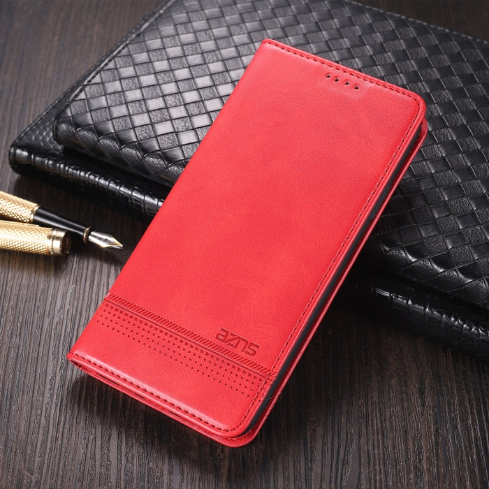 AZNS Estuche de cuero con tapa horizontal con textura de becerro magnético con ranuras para tarjetas y soporte y billetera, For Xiaomi Poco M3, For Xiaomi Redmi Note 9, For Oppo A73(4G)2020, For Oppo F17, For Oppo A92s