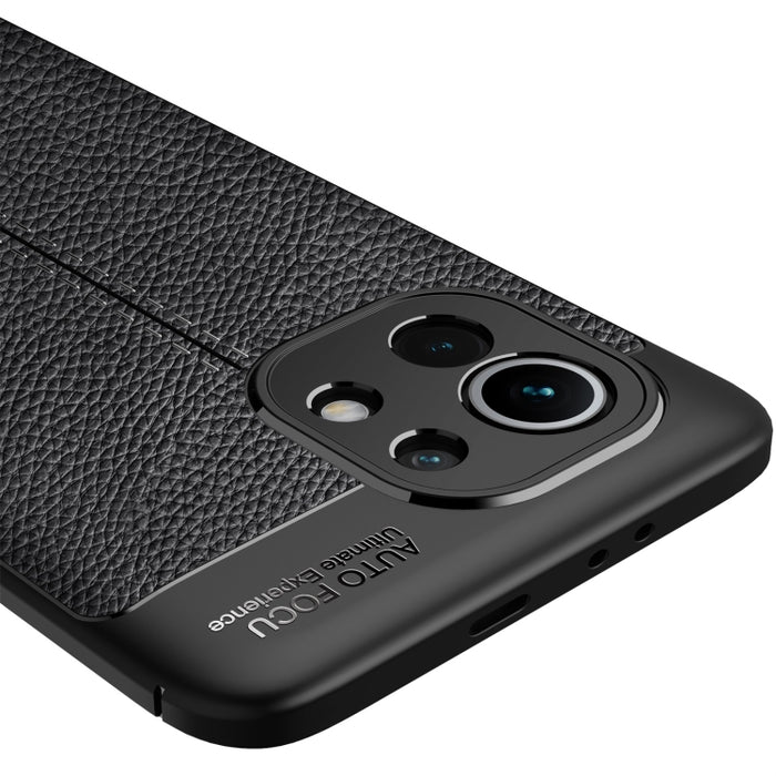 Estuche a prueba de golpes de TPU con textura Litchi, For Xiaomi Mi 11