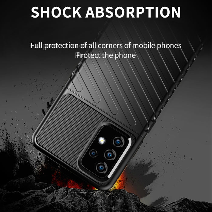 Estuche blando protector de TPU a prueba de golpes Thunderbolt, For Xiaomi Redmi Note 9 5G, For Samsung Galaxy A12, For Samsung Galaxy A02s, For Samsung Galaxy A32, For Samsung Galaxy A52 5G / 4G, For Samsung Galaxy A72 5G / 4G, For OnePlus 9          ...