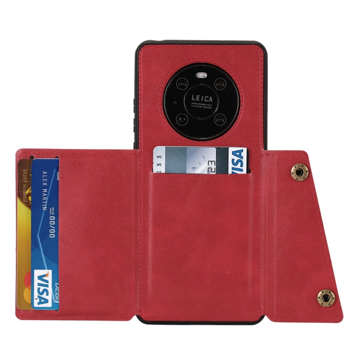 Estuche protector magnético a prueba de golpes con doble hebilla PU + TPU con ranura para tarjeta y soporte, For Huawei Mate 40, For Huawei Mate 40 Pro, For Huawei Y7a, For Samsung Galaxy A02s (EU Version), For Samsung Galaxy A12                       ...