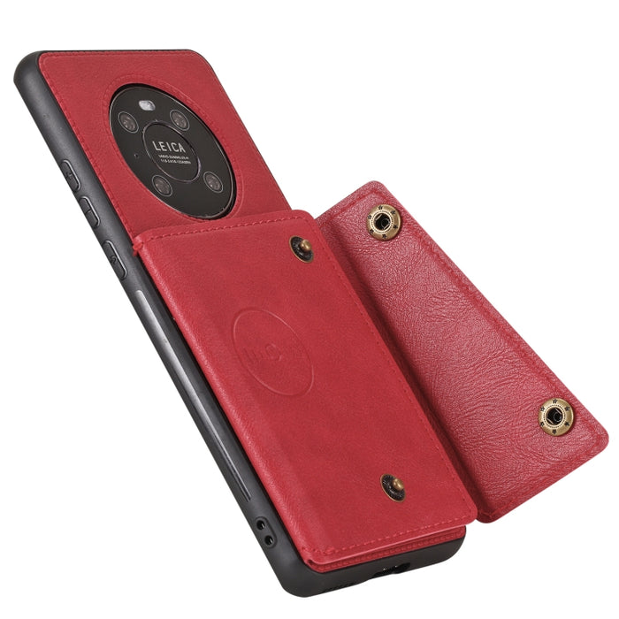Estuche protector magnético a prueba de golpes con doble hebilla PU + TPU con ranura para tarjeta y soporte, For Huawei Mate 40, For Huawei Mate 40 Pro, For Huawei Y7a, For Samsung Galaxy A02s (EU Version), For Samsung Galaxy A12                       ...
