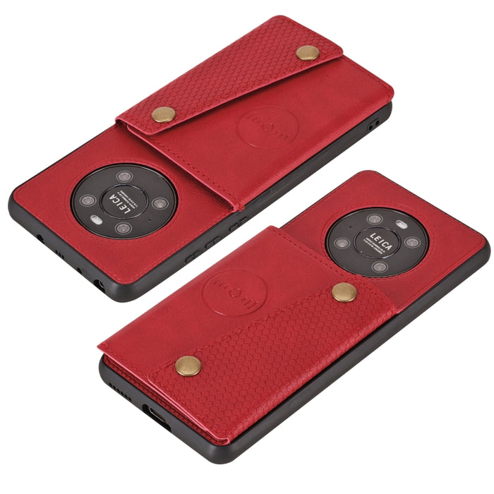 Estuche protector magnético a prueba de golpes con doble hebilla PU + TPU con ranura para tarjeta y soporte, For Huawei Mate 40, For Huawei Mate 40 Pro, For Huawei Y7a, For Samsung Galaxy A02s (EU Version), For Samsung Galaxy A12                       ...