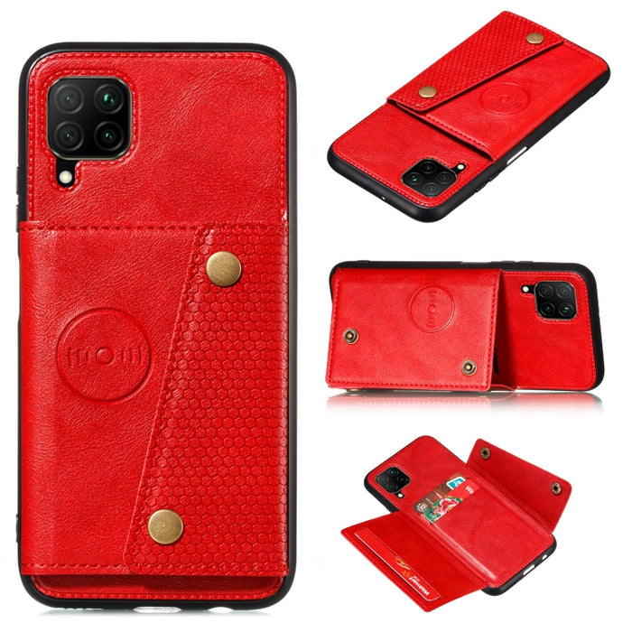 Estuche protector magnético a prueba de golpes con doble hebilla PU + TPU con ranura para tarjeta y soporte, For Huawei Mate 40, For Huawei Mate 40 Pro, For Huawei Y7a, For Samsung Galaxy A02s (EU Version), For Samsung Galaxy A12                       ...