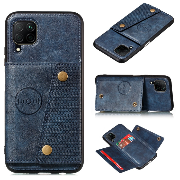 Estuche protector magnético a prueba de golpes con doble hebilla PU + TPU con ranura para tarjeta y soporte, For Huawei Mate 40, For Huawei Mate 40 Pro, For Huawei Y7a, For Samsung Galaxy A02s (EU Version), For Samsung Galaxy A12                       ...