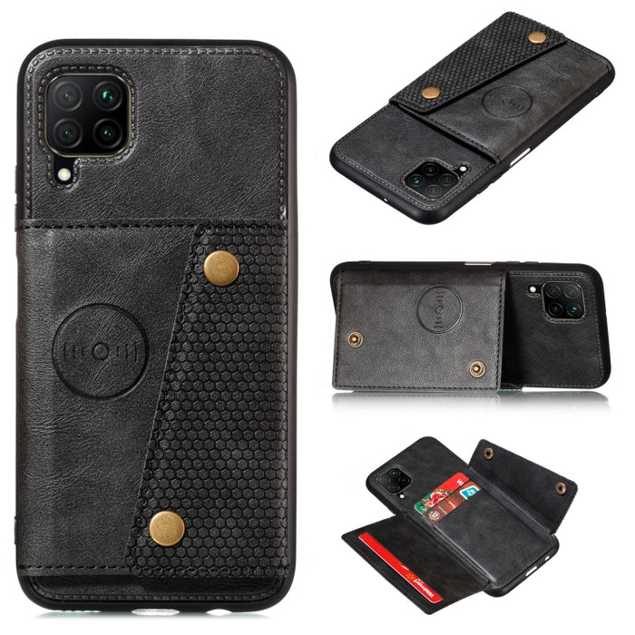 Estuche protector magnético a prueba de golpes con doble hebilla PU + TPU con ranura para tarjeta y soporte, For Huawei Mate 40, For Huawei Mate 40 Pro, For Huawei Y7a, For Samsung Galaxy A02s (EU Version), For Samsung Galaxy A12                       ...