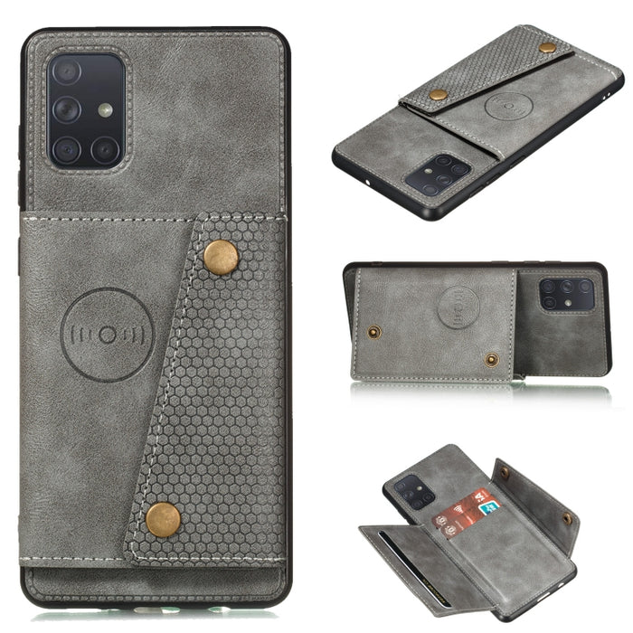 Estuche protector magnético a prueba de golpes con doble hebilla PU + TPU con ranura para tarjeta y soporte, For Huawei Mate 40, For Huawei Mate 40 Pro, For Huawei Y7a, For Samsung Galaxy A02s (EU Version), For Samsung Galaxy A12                       ...
