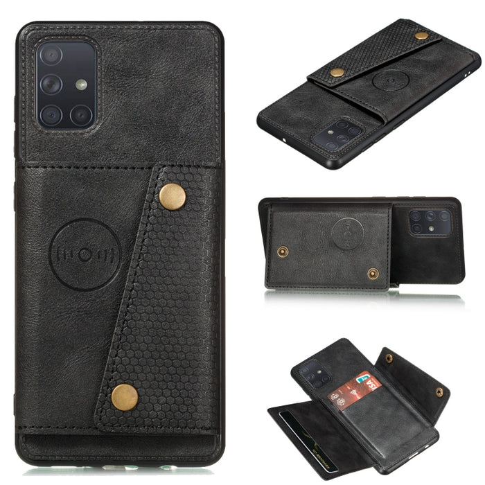 Estuche protector magnético a prueba de golpes con doble hebilla PU + TPU con ranura para tarjeta y soporte, For Huawei Mate 40, For Huawei Mate 40 Pro, For Huawei Y7a, For Samsung Galaxy A02s (EU Version), For Samsung Galaxy A12                       ...