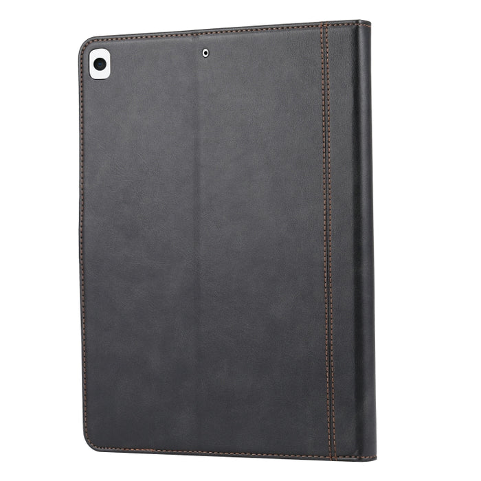 Estuche de cuero con tapa horizontal y cierre doble con textura de becerro con marco de fotos y soporte y ranuras para tarjetas y billetera, For iPad 10.2, For iPad Pro 10.5, For iPad 9.7 (2018/2017) / Air 2, For iPad mini 5 / mini 4 / mini 3          ...