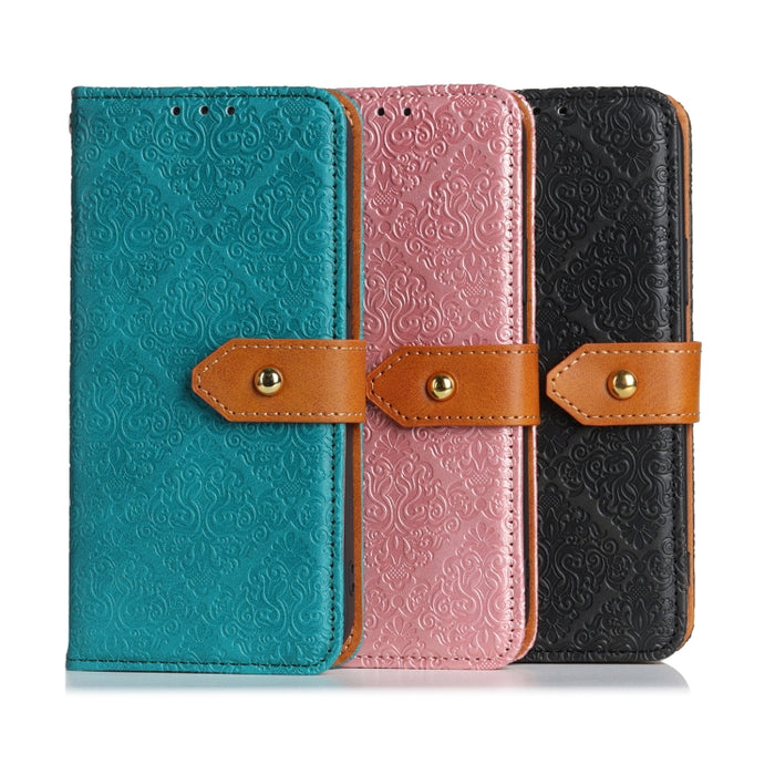 Estuche de cuero de PU con tapa horizontal y hebilla de cobre en relieve floral europeo con soporte y ranuras para tarjetas y billetera y marco de fotos, For Xiaomi Mi 10 Lite 5G, For Xiaomi Mi 10T Lite 5G, For Sony Xperia L4, For Xiaomi Mi 10T & 10T P...