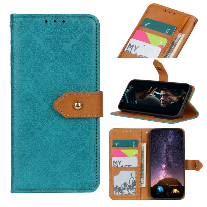 Estuche de cuero de PU con tapa horizontal y hebilla de cobre en relieve floral europeo con soporte y ranuras para tarjetas y billetera y marco de fotos, For Xiaomi Mi 10 Lite 5G, For Xiaomi Mi 10T Lite 5G, For Sony Xperia L4, For Xiaomi Mi 10T & 10T P...