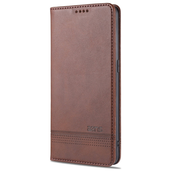 AZNS Estuche de cuero con tapa horizontal con textura de becerro magnético con ranuras para tarjetas y soporte y billetera, For Oppo Reno5 5G, For Oppo Reno5 Pro 5G, For Xiaomi Redmi Note 9 5G