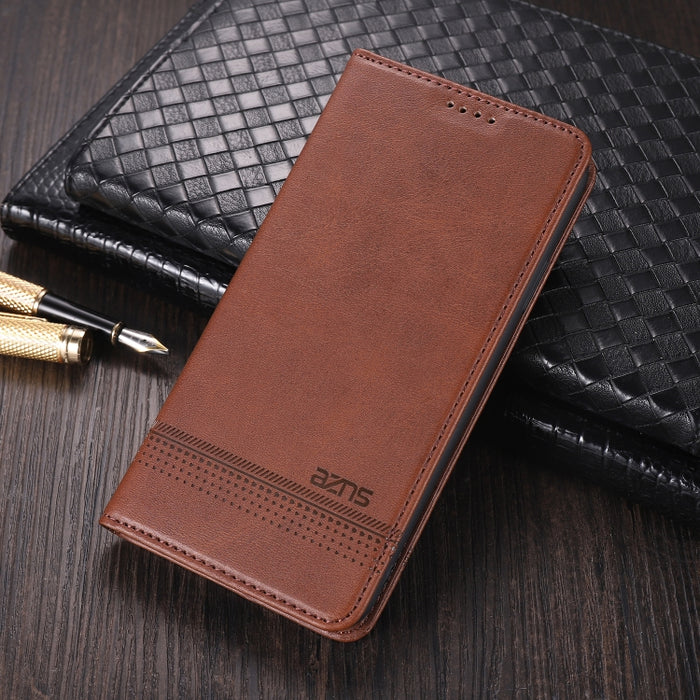 AZNS Estuche de cuero con tapa horizontal con textura de becerro magnético con ranuras para tarjetas y soporte y billetera, For Oppo Reno5 5G, For Oppo Reno5 Pro 5G, For Xiaomi Redmi Note 9 5G