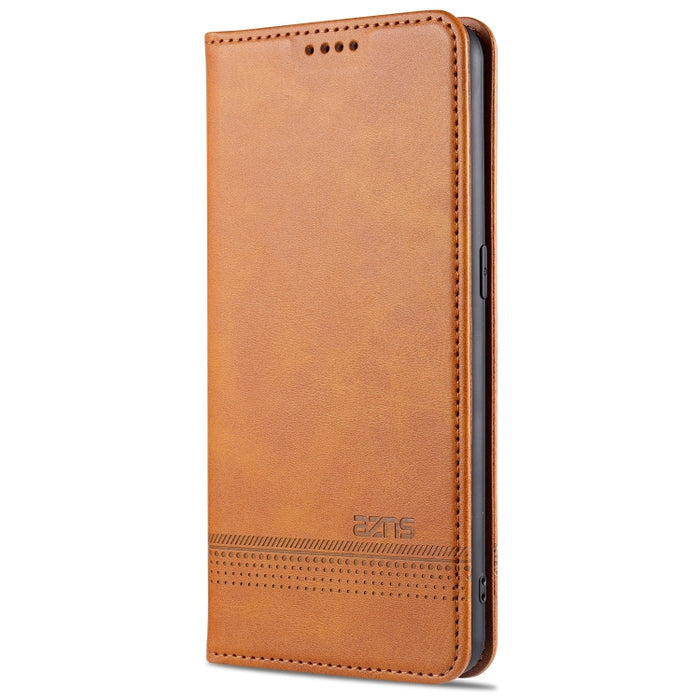 AZNS Estuche de cuero con tapa horizontal con textura de becerro magnético con ranuras para tarjetas y soporte y billetera, For Oppo Reno5 5G, For Oppo Reno5 Pro 5G, For Xiaomi Redmi Note 9 5G