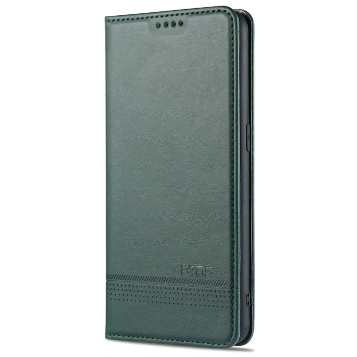 AZNS Estuche de cuero con tapa horizontal con textura de becerro magnético con ranuras para tarjetas y soporte y billetera, For Oppo Reno5 5G, For Oppo Reno5 Pro 5G, For Xiaomi Redmi Note 9 5G