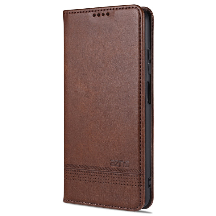 AZNS Estuche de cuero con tapa horizontal con textura de becerro magnético con ranuras para tarjetas y soporte y billetera, For Oppo Reno5 5G, For Oppo Reno5 Pro 5G, For Xiaomi Redmi Note 9 5G