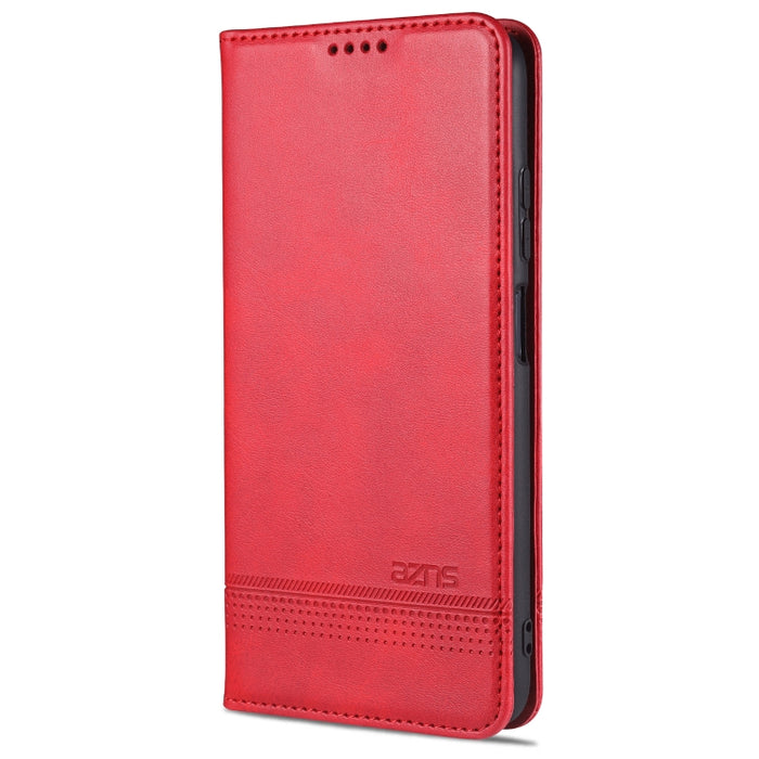 AZNS Estuche de cuero con tapa horizontal con textura de becerro magnético con ranuras para tarjetas y soporte y billetera, For Oppo Reno5 5G, For Oppo Reno5 Pro 5G, For Xiaomi Redmi Note 9 5G