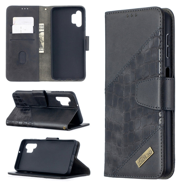 Funda de cuero PU con tapa horizontal y textura de cocodrilo a juego con billetera y soporte y ranuras para tarjetas, For Samsung Galaxy A32 5G, For Samsung Galaxy A52 5G, For Samsung Galaxy A72 5G / 4G, For Xiaomi Poco M3