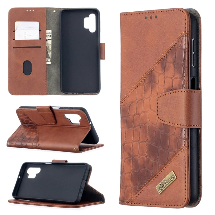 Funda de cuero PU con tapa horizontal y textura de cocodrilo a juego con billetera y soporte y ranuras para tarjetas, For Samsung Galaxy A32 5G, For Samsung Galaxy A52 5G, For Samsung Galaxy A72 5G / 4G, For Xiaomi Poco M3