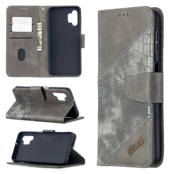 Funda de cuero PU con tapa horizontal y textura de cocodrilo a juego con billetera y soporte y ranuras para tarjetas, For Samsung Galaxy A32 5G, For Samsung Galaxy A52 5G, For Samsung Galaxy A72 5G / 4G, For Xiaomi Poco M3