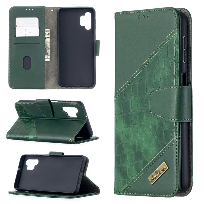 Funda de cuero PU con tapa horizontal y textura de cocodrilo a juego con billetera y soporte y ranuras para tarjetas, For Samsung Galaxy A32 5G, For Samsung Galaxy A52 5G, For Samsung Galaxy A72 5G / 4G, For Xiaomi Poco M3