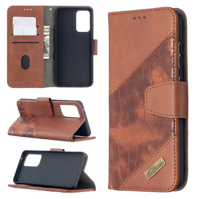 Funda de cuero PU con tapa horizontal y textura de cocodrilo a juego con billetera y soporte y ranuras para tarjetas, For Samsung Galaxy A32 5G, For Samsung Galaxy A52 5G, For Samsung Galaxy A72 5G / 4G, For Xiaomi Poco M3
