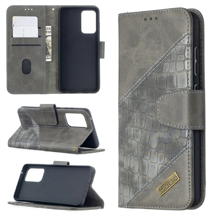Funda de cuero PU con tapa horizontal y textura de cocodrilo a juego con billetera y soporte y ranuras para tarjetas, For Samsung Galaxy A32 5G, For Samsung Galaxy A52 5G, For Samsung Galaxy A72 5G / 4G, For Xiaomi Poco M3