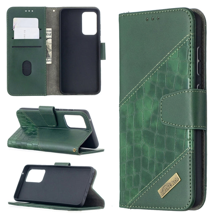 Funda de cuero PU con tapa horizontal y textura de cocodrilo a juego con billetera y soporte y ranuras para tarjetas, For Samsung Galaxy A32 5G, For Samsung Galaxy A52 5G, For Samsung Galaxy A72 5G / 4G, For Xiaomi Poco M3