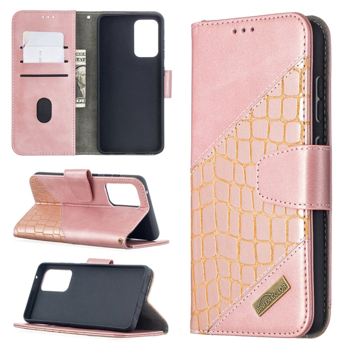 Funda de cuero PU con tapa horizontal y textura de cocodrilo a juego con billetera y soporte y ranuras para tarjetas, For Samsung Galaxy A32 5G, For Samsung Galaxy A52 5G, For Samsung Galaxy A72 5G / 4G, For Xiaomi Poco M3