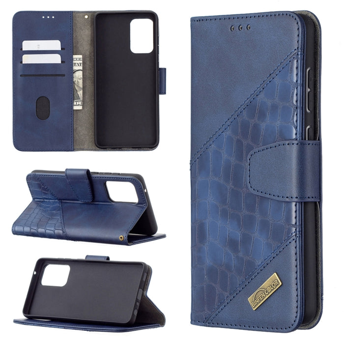 Funda de cuero PU con tapa horizontal y textura de cocodrilo a juego con billetera y soporte y ranuras para tarjetas, For Samsung Galaxy A32 5G, For Samsung Galaxy A52 5G, For Samsung Galaxy A72 5G / 4G, For Xiaomi Poco M3