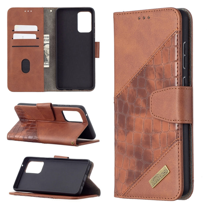 Funda de cuero PU con tapa horizontal y textura de cocodrilo a juego con billetera y soporte y ranuras para tarjetas, For Samsung Galaxy A32 5G, For Samsung Galaxy A52 5G, For Samsung Galaxy A72 5G / 4G, For Xiaomi Poco M3