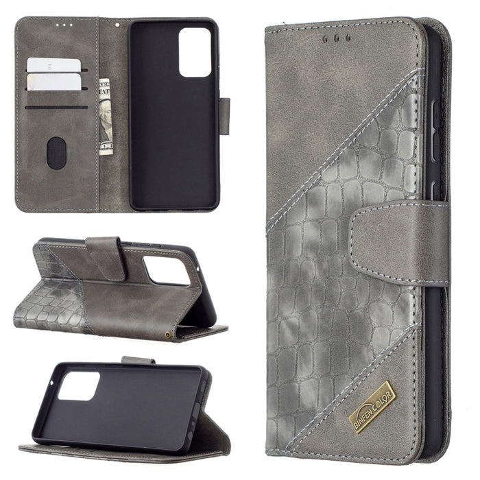 Funda de cuero PU con tapa horizontal y textura de cocodrilo a juego con billetera y soporte y ranuras para tarjetas, For Samsung Galaxy A32 5G, For Samsung Galaxy A52 5G, For Samsung Galaxy A72 5G / 4G, For Xiaomi Poco M3