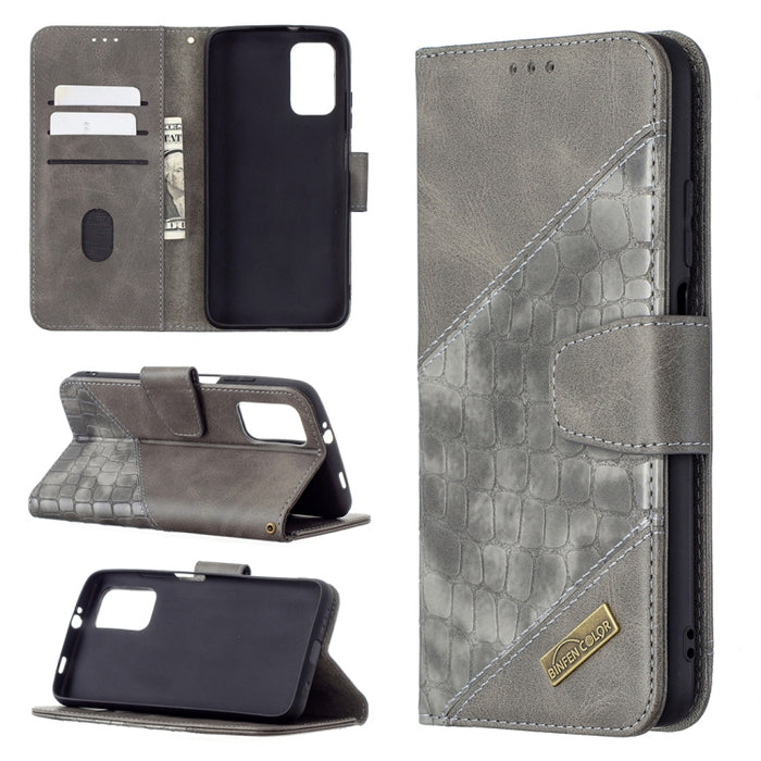 Funda de cuero PU con tapa horizontal y textura de cocodrilo a juego con billetera y soporte y ranuras para tarjetas, For Samsung Galaxy A32 5G, For Samsung Galaxy A52 5G, For Samsung Galaxy A72 5G / 4G, For Xiaomi Poco M3