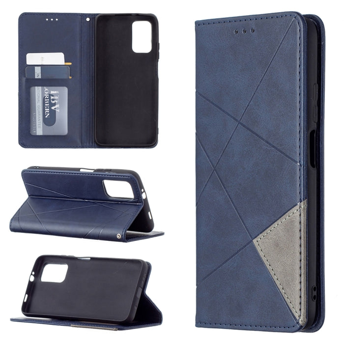 Estuche de cuero con tapa horizontal magnética invisible prismática con soporte y ranuras para tarjetas y marco de fotos, For Samsung Galaxy A32 5G, For Samsung Galaxy A52 5G, For Samsung Galaxy A72 5G, For Xiaomi Poco M3