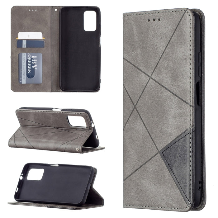 Estuche de cuero con tapa horizontal magnética invisible prismática con soporte y ranuras para tarjetas y marco de fotos, For Samsung Galaxy A32 5G, For Samsung Galaxy A52 5G, For Samsung Galaxy A72 5G, For Xiaomi Poco M3