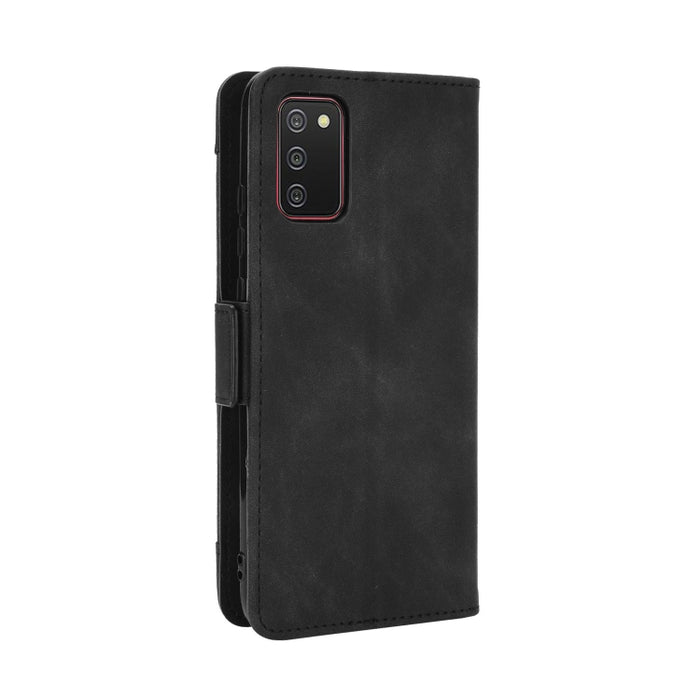 Estuche de cuero con tapa horizontal con patrón de piel de becerro con soporte y ranuras para tarjetas y marco de fotos, For Samsung Galaxy A02s, For Samsung Galaxy A52 5G, For Samsung Galaxy A72 5G / 4G, For Samsung Galaxy S21+ 5G                     ...