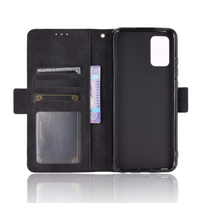 Estuche de cuero con tapa horizontal con patrón de piel de becerro con soporte y ranuras para tarjetas y marco de fotos, For Samsung Galaxy A02s, For Samsung Galaxy A52 5G, For Samsung Galaxy A72 5G / 4G, For Samsung Galaxy S21+ 5G                     ...