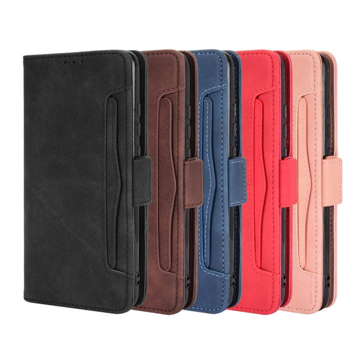 Estuche de cuero con tapa horizontal con patrón de piel de becerro con soporte y ranuras para tarjetas y marco de fotos, For Samsung Galaxy A02s, For Samsung Galaxy A52 5G, For Samsung Galaxy A72 5G / 4G, For Samsung Galaxy S21+ 5G                     ...