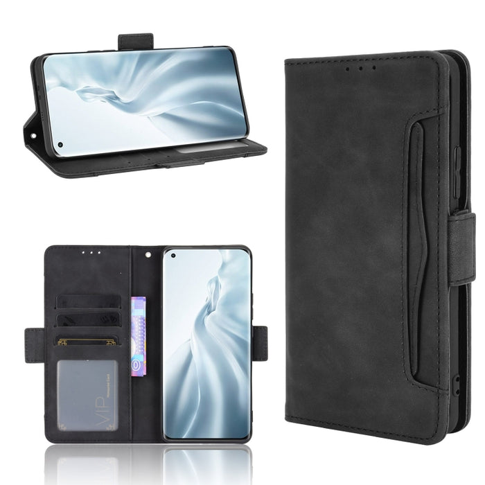 Estuche de cuero con tapa horizontal con patrón de piel de becerro con soporte y ranuras para tarjetas y marco de fotos, For Samsung Galaxy A02s, For Samsung Galaxy A52 5G, For Samsung Galaxy A72 5G / 4G, For Samsung Galaxy S21+ 5G                     ...