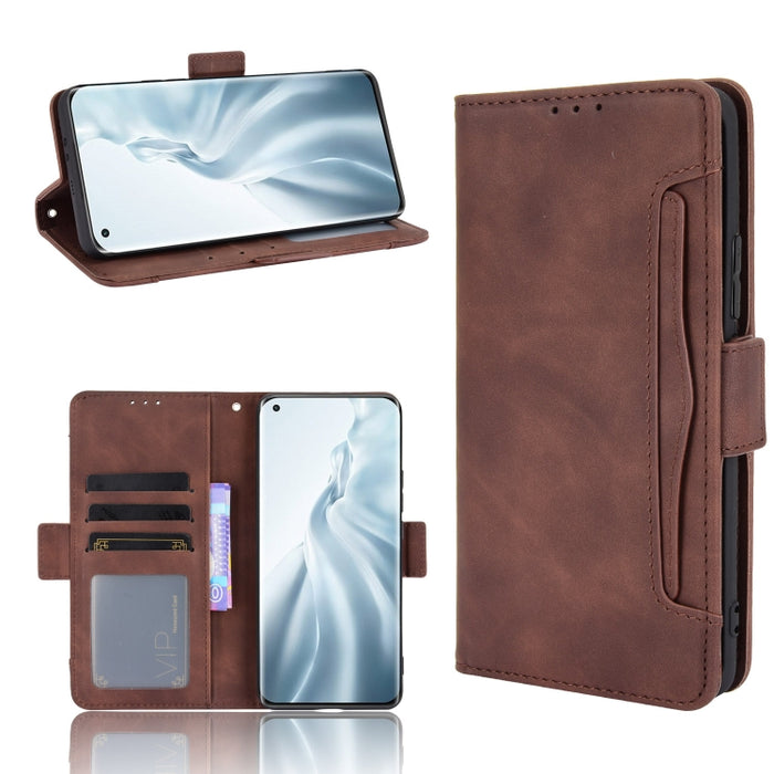 Estuche de cuero con tapa horizontal con patrón de piel de becerro con soporte y ranuras para tarjetas y marco de fotos, For Samsung Galaxy A02s, For Samsung Galaxy A52 5G, For Samsung Galaxy A72 5G / 4G, For Samsung Galaxy S21+ 5G                     ...