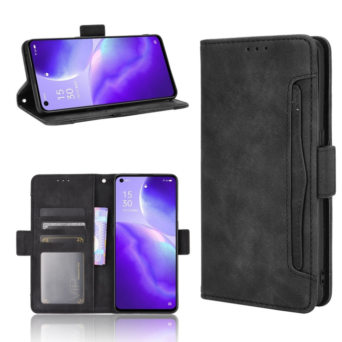 Estuche de cuero con tapa horizontal con patrón de piel de becerro con soporte y ranuras para tarjetas y marco de fotos, For Samsung Galaxy A02s, For Samsung Galaxy A52 5G, For Samsung Galaxy A72 5G / 4G, For Samsung Galaxy S21+ 5G                     ...