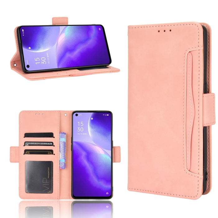 Estuche de cuero con tapa horizontal con patrón de piel de becerro con soporte y ranuras para tarjetas y marco de fotos, For Samsung Galaxy A02s, For Samsung Galaxy A52 5G, For Samsung Galaxy A72 5G / 4G, For Samsung Galaxy S21+ 5G                     ...