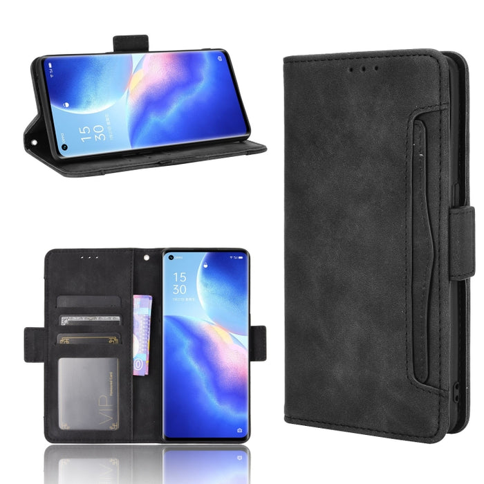 Estuche de cuero con tapa horizontal con patrón de piel de becerro con soporte y ranuras para tarjetas y marco de fotos, For Samsung Galaxy A02s, For Samsung Galaxy A52 5G, For Samsung Galaxy A72 5G / 4G, For Samsung Galaxy S21+ 5G                     ...