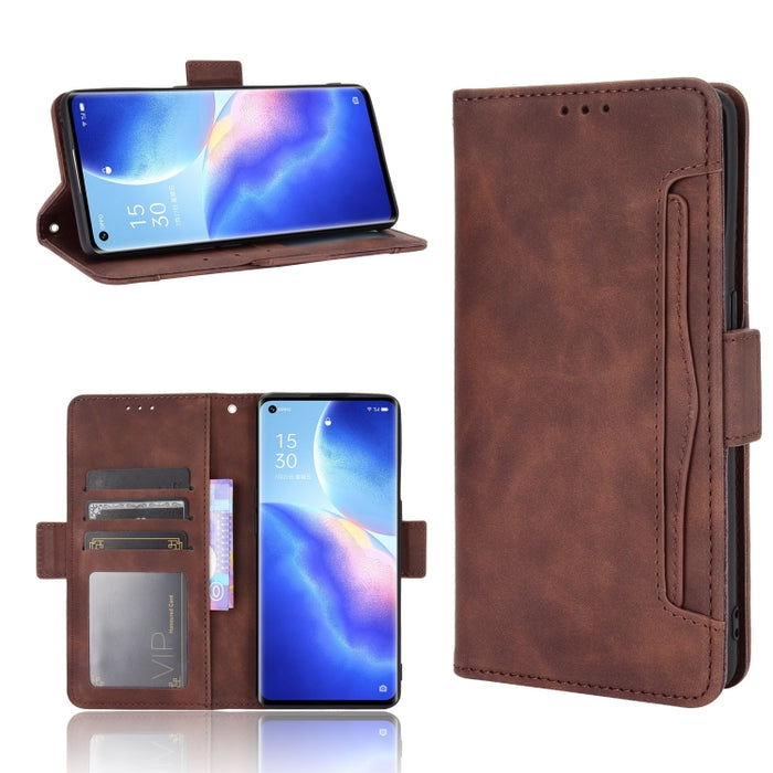 Estuche de cuero con tapa horizontal con patrón de piel de becerro con soporte y ranuras para tarjetas y marco de fotos, For Samsung Galaxy A02s, For Samsung Galaxy A52 5G, For Samsung Galaxy A72 5G / 4G, For Samsung Galaxy S21+ 5G                     ...