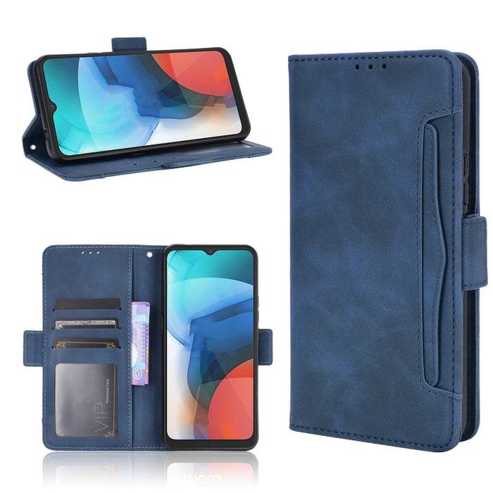 Estuche de cuero con tapa horizontal con patrón de piel de becerro con soporte y ranuras para tarjetas y marco de fotos, For Samsung Galaxy A02s, For Samsung Galaxy A52 5G, For Samsung Galaxy A72 5G / 4G, For Samsung Galaxy S21+ 5G                     ...