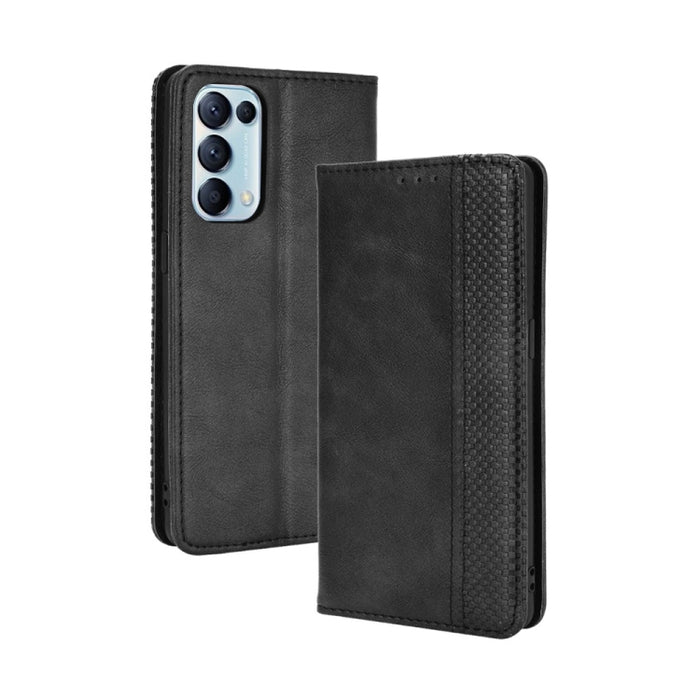 Hebilla magnética Retro Crazy Horse Texture Funda de cuero con tapa horizontal con soporte y ranuras para tarjetas y marco de fotos, For Motorola Moto E7, For OPPO Reno5 5G, For OPPO Reno5 Pro 5G, For Xiaomi Redmi 9T/ 9 Power                           ...