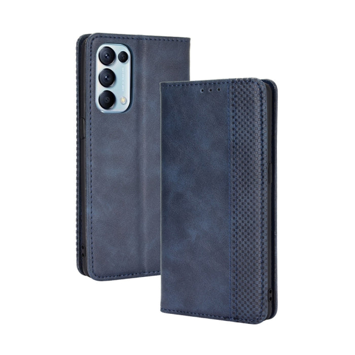 Hebilla magnética Retro Crazy Horse Texture Funda de cuero con tapa horizontal con soporte y ranuras para tarjetas y marco de fotos, For Motorola Moto E7, For OPPO Reno5 5G, For OPPO Reno5 Pro 5G, For Xiaomi Redmi 9T/ 9 Power                           ...