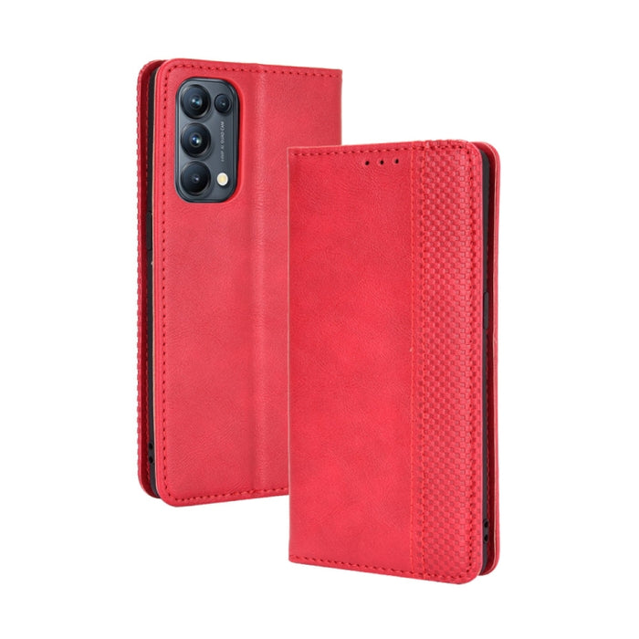 Hebilla magnética Retro Crazy Horse Texture Funda de cuero con tapa horizontal con soporte y ranuras para tarjetas y marco de fotos, For Motorola Moto E7, For OPPO Reno5 5G, For OPPO Reno5 Pro 5G, For Xiaomi Redmi 9T/ 9 Power                           ...